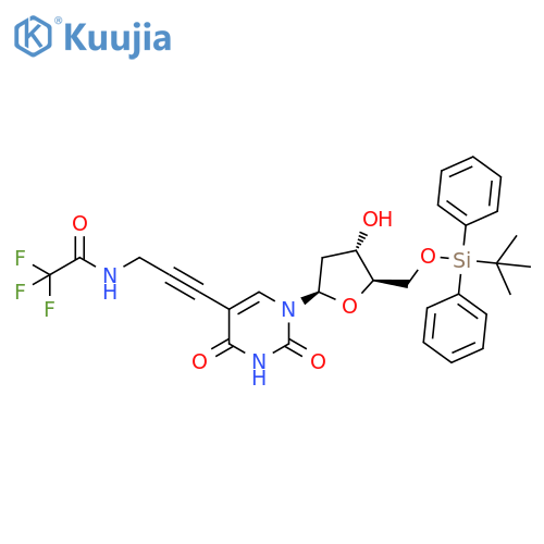 5′-O-TBDPS-5-TFA-ap-dU structure