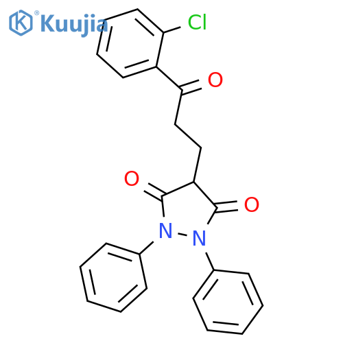3,5-Pyrazolidinedione,4-[3-(2-chlorophenyl)-3-oxopropyl]-1,2-diphenyl- structure