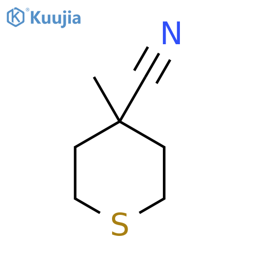 4-methylthiane-4-carbonitrile structure