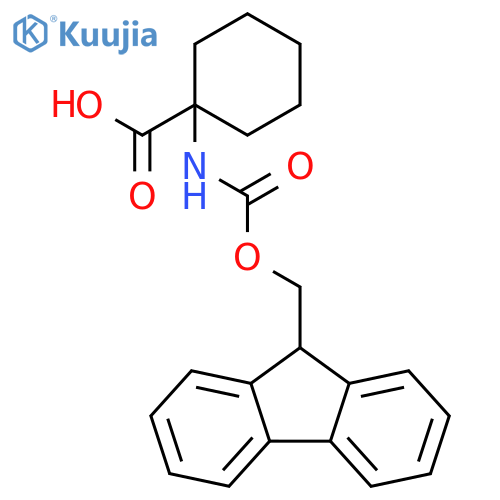 1-(Fmoc-amino)cyclohexanecarboxylic acid structure