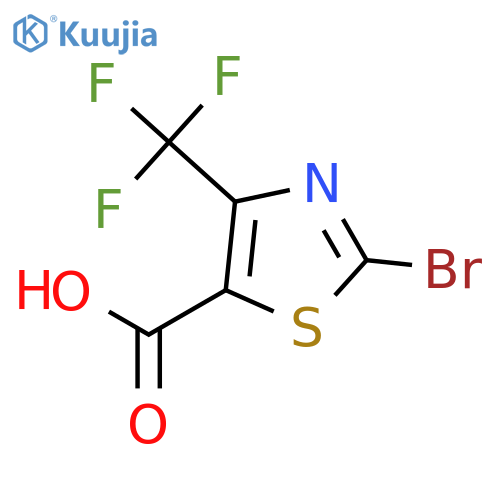 2-Bromo-4-(trifluoromethyl)-1,3-thiazole-5-carboxylic Acid structure