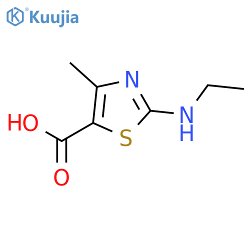 2-(Ethylamino)-4-methyl-1,3-thiazole-5-carboxylic Acid structure