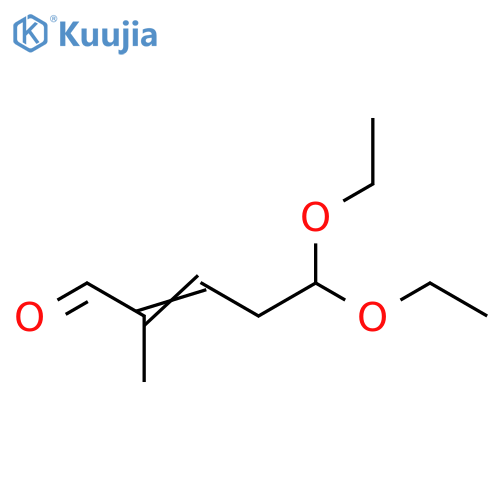 2-Pentenal, 5,5-diethoxy-2-methyl- structure