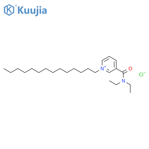 Pyridinium, 3-[(diethylamino)carbonyl]-1-tetradecyl-, chloride structure