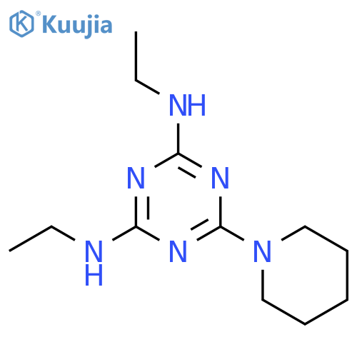 1,3,5-Triazine-2,4-diamine,N2,N4-diethyl-6-(1-piperidinyl)- structure