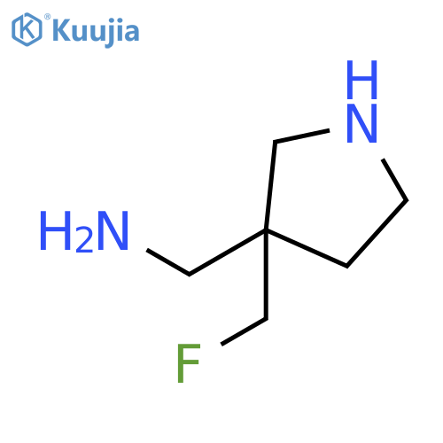 3-Aminomethyl-3-fluoromethylpyrrolidine structure