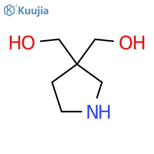 3-(hydroxymethyl)pyrrolidin-3-ylmethanol structure