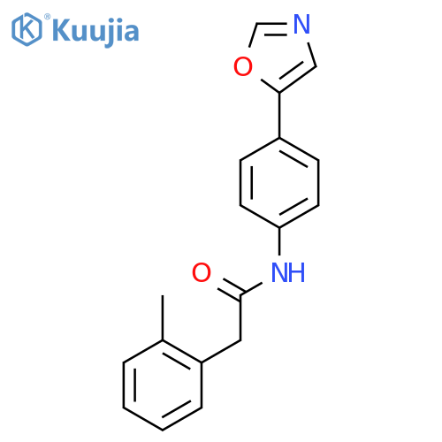 2-Methyl-N-4-(5-oxazolyl)phenylbenzeneacetamide structure