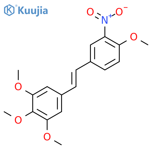 1,2,3-trimethoxy-5-[(Z)-2-(4-methoxy-3-nitrophenyl)ethenyl]benzene structure