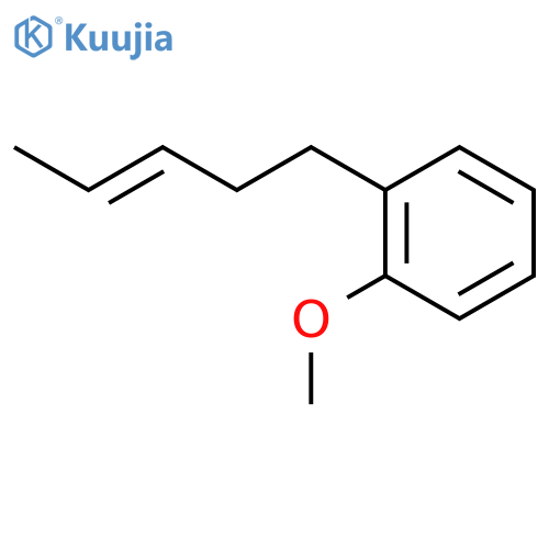 Benzene, 1-methoxy-2-(3-pentenyl)- structure