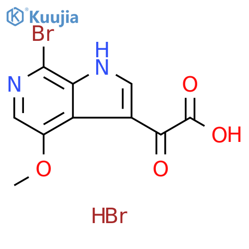 2-(7-bromo-4-methoxy-1H-pyrrolo[2,3-c]pyridin-3-yl)-2-oxoaceticacid structure