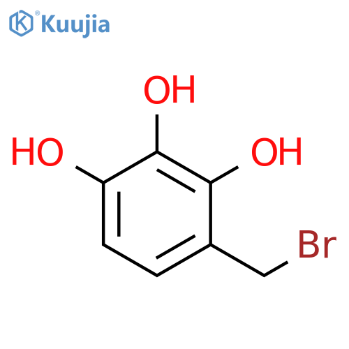 4-(bromomethyl)benzene-1,2,3-triol structure