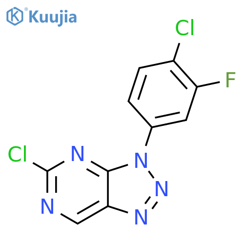 5-Chloro-3-(4-chloro-3-fluorophenyl)-3H-[1,2,3]triazolo[4,5-d]pyrimidine structure