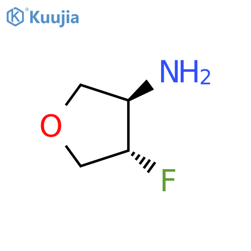 trans-4-fluorotetrahydrofuran-3-amine structure