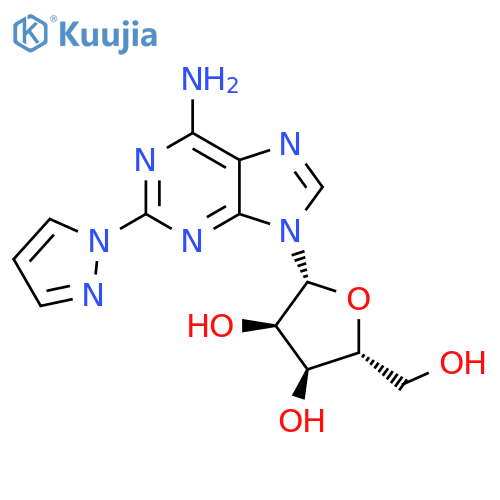 2-(1H-Pyrazol-1-yl)adenosine structure