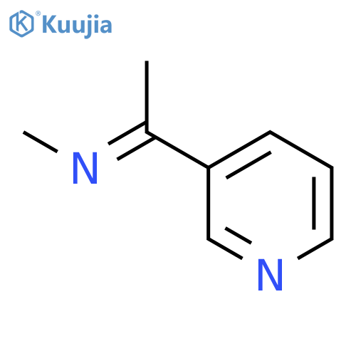 (1E)-N-Methyl-1-(pyridin-3-yl)ethan-1-imine structure