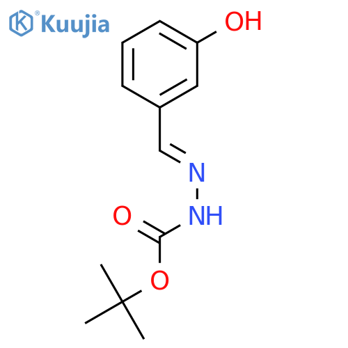 Tert-butyl N-[(e)-(3-hydroxyphenyl)methylideneamino]carbamate structure