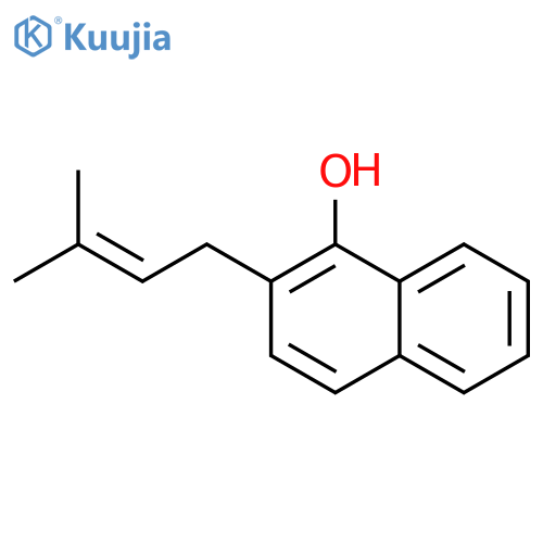 2-(3-Methylbut-2-en-1-yl)naphthalen-1-ol structure