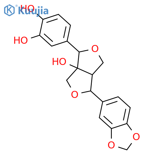 7,9':7',9-Diepoxy-8,8'-lignan-3,3',4,4',8-pentol; (7S,7'R,8S,8'R)-form, 3',4'-Methylene ether structure