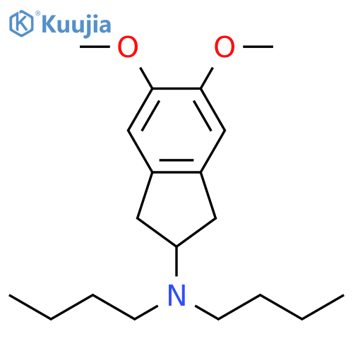 1H-Inden-2-amine, N,N-dibutyl-2,3-dihydro-5,6-dimethoxy- structure