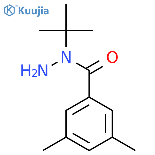 Benzoic acid, 3,5-dimethyl-, 1-(1,1-dimethylethyl)hydrazide structure