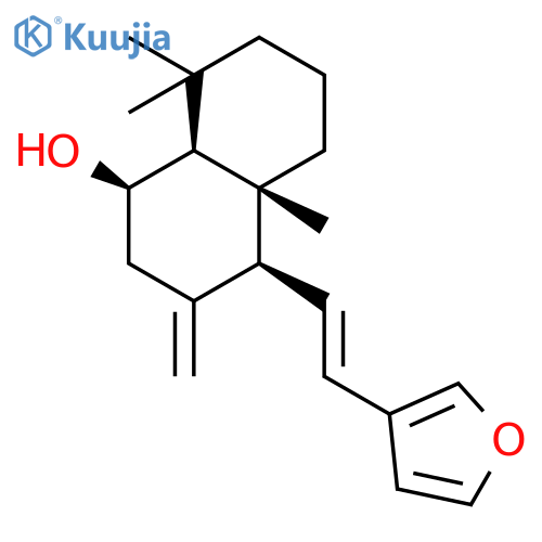 1-Naphthalenol,4-[(1E)-2-(3-furanyl)ethenyl]decahydro-4a,8,8-trimethyl-3-methylene-,(1R,4S,4aR,8aS)- structure