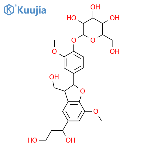 4,7'-Epoxy-3,8'-lignan-3',4',5,7,9,9'-hexol; (7S,7'S,8'R)-form, 3',5-Di-Me ether, 4'-O-β-D-glucopyranoside structure