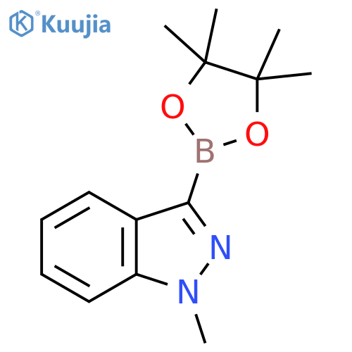 1-methyl-3-(4,4,5,5-tetramethyl-1,3,2-dioxaborolan-2-yl)indazole structure