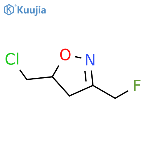 5-(Chloromethyl)-3-(fluoromethyl)-4,5-dihydroisoxazole structure