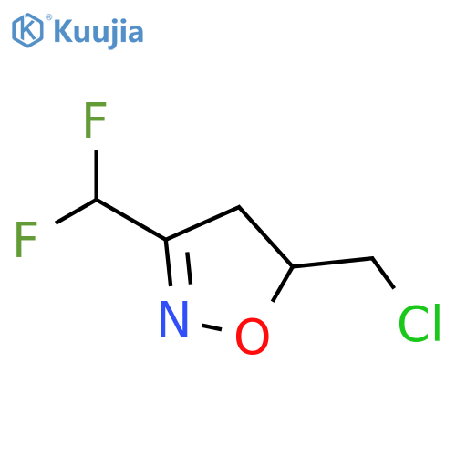 5-(Chloromethyl)-3-(difluoromethyl)-4,5-dihydroisoxazole structure