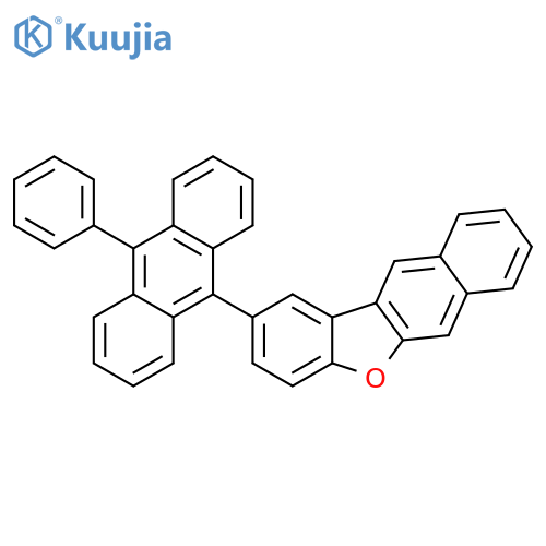 Benzo[b]naphtho[2,3-d]furan, 2-(10-phenyl-9-anthracenyl)- structure