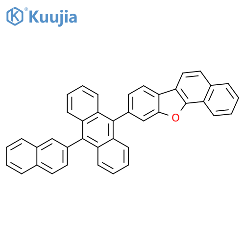 Benzo[b]naphtho[2,1-d]furan, 9-[10-(2-naphthalenyl)-9-anthracenyl]- structure