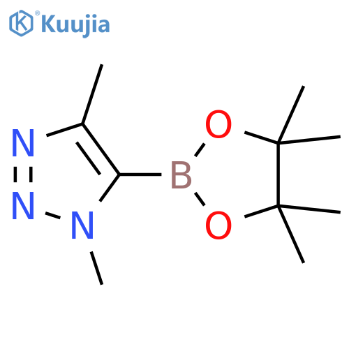 1,4-dimethyl-5-(4,4,5,5-tetramethyl-1,3,2-dioxaborolan-2-yl)triazole structure