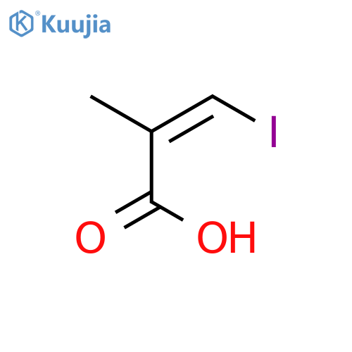 (2Z)-3-iodo-2-methylprop-2-enoic acid structure