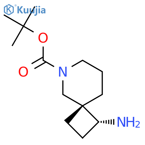 tert-butyl (1R,4R)-1-amino-6-azaspiro[3.5]nonane-6-carboxylate structure
