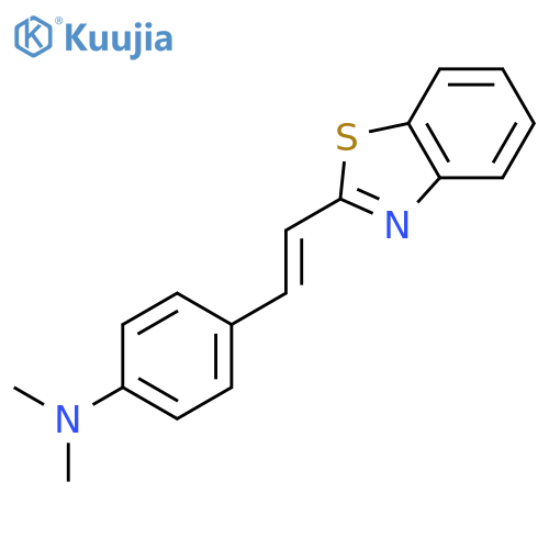 Benzenamine,4-[2-(2-benzothiazolyl)ethenyl]-N,N-dimethyl- structure