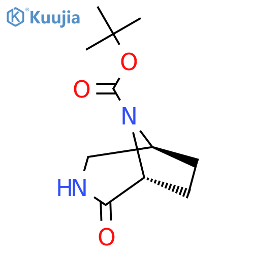tert-butyl (1R,5S)-2-oxo-3,8-diazabicyclo3.2.1octane-8-carboxylate structure