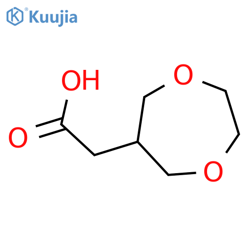 2-(1,4-Dioxepan-6-yl)acetic acid structure
