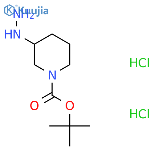 Tert-Butyl 3-hydrazinylpiperidine-1-carboxylate dihydrochloride structure