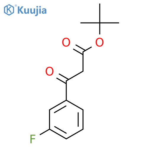 Tert-Butyl 3-(3-fluorophenyl)-3-oxopropanoate structure