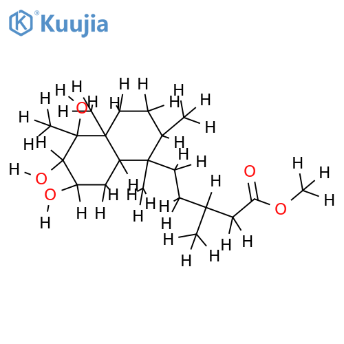 Me ester-(ent-2beta,3alpha,4alpha,13S)-2,3,4-Trihydroxy-15-clerodanoic acid structure