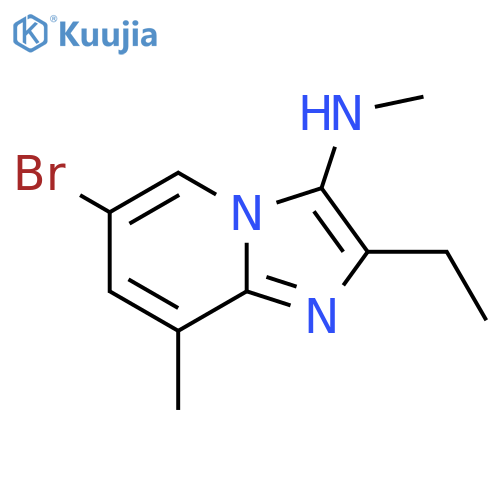 6-Bromo-2-ethyl-N,8-dimethylimidazo[1,2-a]pyridin-3-amine structure