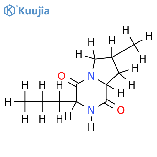 (3S,7xi,8aR)-Cyclo(4-methylprolylnorvalyl) structure