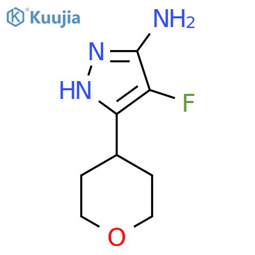 4-fluoro-3-(oxan-4-yl)-1H-pyrazol-5-amine structure