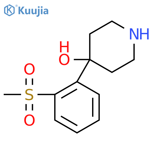 4-(2-Methanesulfonylphenyl)piperidin-4-ol structure