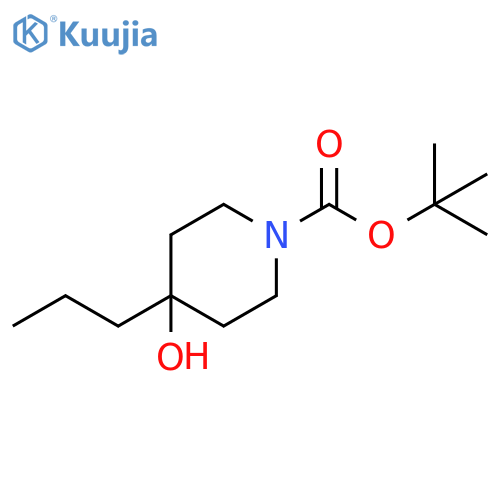 tert-butyl 4-hydroxy-4-propylpiperidine-1-carboxylate structure