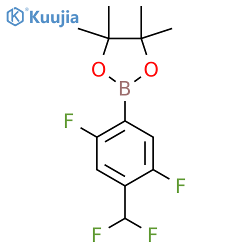 2-4-(difluoromethyl)-2,5-difluorophenyl-4,4,5,5-tetramethyl-1,3,2-dioxaborolane structure