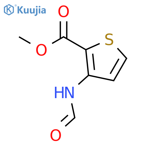 methyl 3-(formylamino)thiophene-2-carboxylate structure