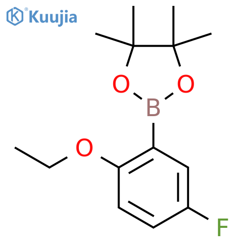 2-(2-Ethoxy-5-fluorophenyl)-4,4,5,5-tetramethyl-1,3,2-dioxaborolane structure