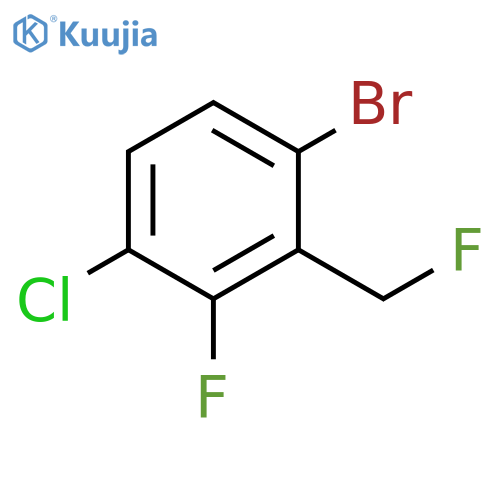 Benzene, 1-bromo-4-chloro-3-fluoro-2-(fluoromethyl)- structure